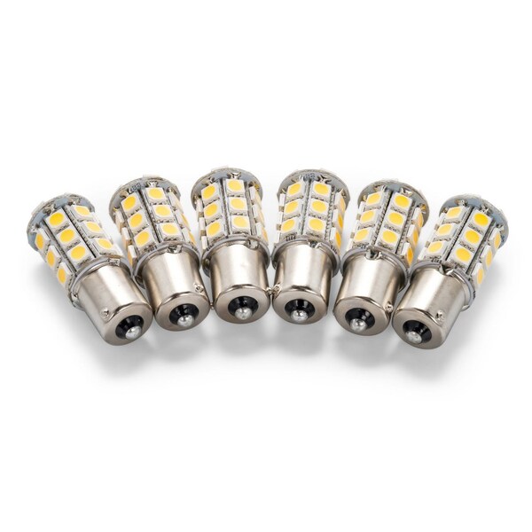 Camco LED - 1156/1141/1073/93 (BA15S) 27-LED 285LM, BRIGHTWHIT(6PK) 54607 - main